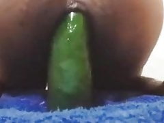 Gay arab fuck with cucumber ass hole