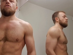 Hot guy, cum eating, solo
