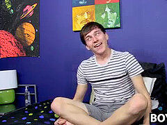 mouth-watering fellow strips and drains off after a series of questions