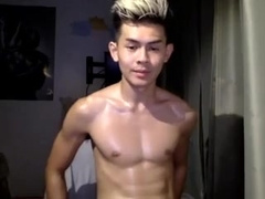 chinese fag teenie jack off And jizm On web cam