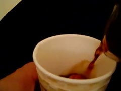 cum in coffee from bottom