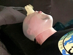 My second breathplay - Dildo sucking 26x7cm dildo.