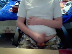 Chubby guy webcam masturbation clip