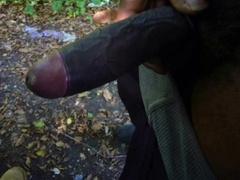 Sucking Black Cock Outdoors