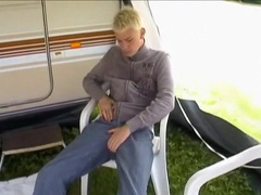 The Whole Campground Can Hear This Sexy Young Twink Yelping
