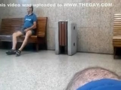 Older mandy grabs and show me his cock in rail station