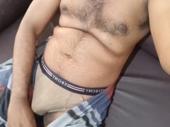 Indian gay uncle, big cock underwear, uncle amateur