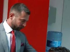 Office sex with Logan Moore and Brazen Bulrog