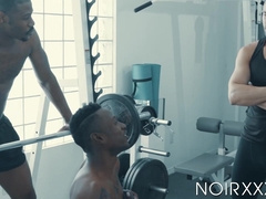 Seductive Colby Tucker and two more work out their mouths and cocks during their thre