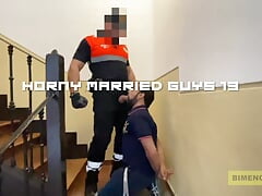 Horny Married Security Guys Barebacking
