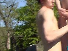 twinks face jizm coated