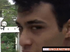 SayUncleNetwork.com - Latino twink's gay sex initiation with raw dick action
