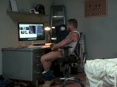 Co-worker Spying On His Bear Gay Collagues