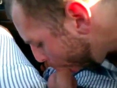 Car blowjob in the roof parking garage 6