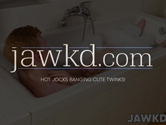 Jeremy Robbins rims ginger twink Tom Malone before smashing his ass