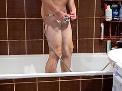 I take a shower after cumshot on my belly