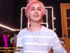 Femboy Whips Her Rod Out And Jiggles Donk