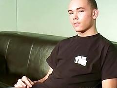 Hot hunk masturbates before warm cumshot