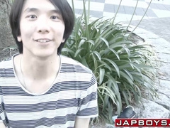 Young Japanese twink Fuji forms sixtynine before anal fuck