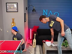 Mischievous Fratboy Test Out Gloryhole wt Sexy Twink