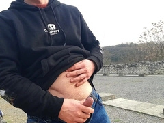 A pile of outdoor pee today (and stroking)