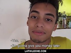 LatinLeche - Venezuelan Cocksucker takes double facial