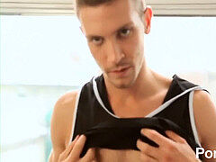 Gay tease, fit body, hunk
