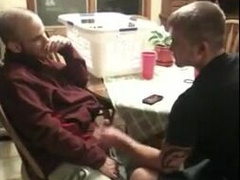 Str8 boy's first-ever time receiving head from another stud