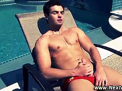 Dreamboat grizzly masturbating off in the sun