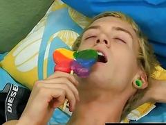 Gay man with long blonde hair porn Chris Jett needs a bit of sugar to