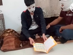 Amateur straight guy Desi__Panda has his first time with a straight friend