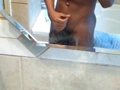 Watch Dblue095 masturbate in a mirror and get off on black cocks - unbalanced!