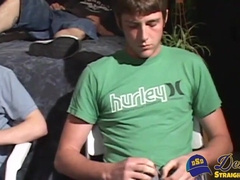 Nasty bukkake scene with straight buddies Cory Woodall and Adrian