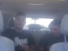 White College Boy Breeds Latin Bitch In Car 9