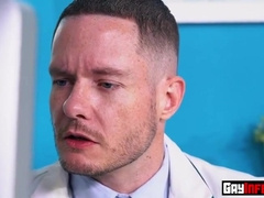 Stud gets his ass ripped by Doctors fists and his feet