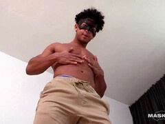 Moka shows off his skills with some serious jerking off action