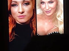 WWE Becky Lynch & Charlotte Flair DOUBLE Cum Tribute