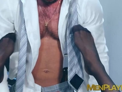 Sexy Jhon Ramirex spreads legs for a rough ass fucking by hot Sir Peter