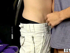 Top Benjamin Riley plunges his backside friend Kyler Moss