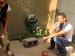 Lollipop twinks swap BJs before riding cock