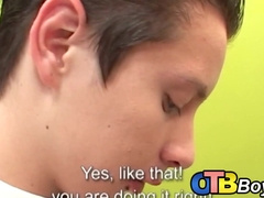 Young Latinos jerk off and suck each other before cumming