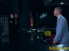 Bearded businessmen Franky Fox and Jp Dubois hard bareback