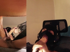 Gasping On Chad White Fuck Stick While Draining My Lubricious Pillar