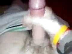 Me playing with my big cock.shooting loads
