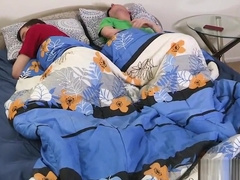 Stepdad fucks Step son &_ - gay threesome sex