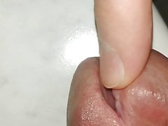 Peehole finger fucking