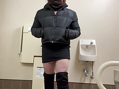 Public Toilet, Crossdresser Slut