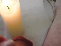 cock burn with candle wax