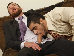 Office anal with beefcakes Trevor Knight and Angelo Antonio