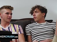 Horny Step Brother Seduces And Breeds His Young Twink Stepbro On The Couch - BrotherCrush